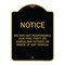 Signmission Designer Series-Wheelchair Accessible Entrance Black & Gold, 24" H, BG-1824-9739 A-DES-BG-1824-9739 - alternate 1
